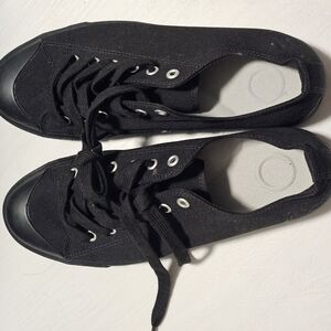 Muji Black Canvas Sneakers
